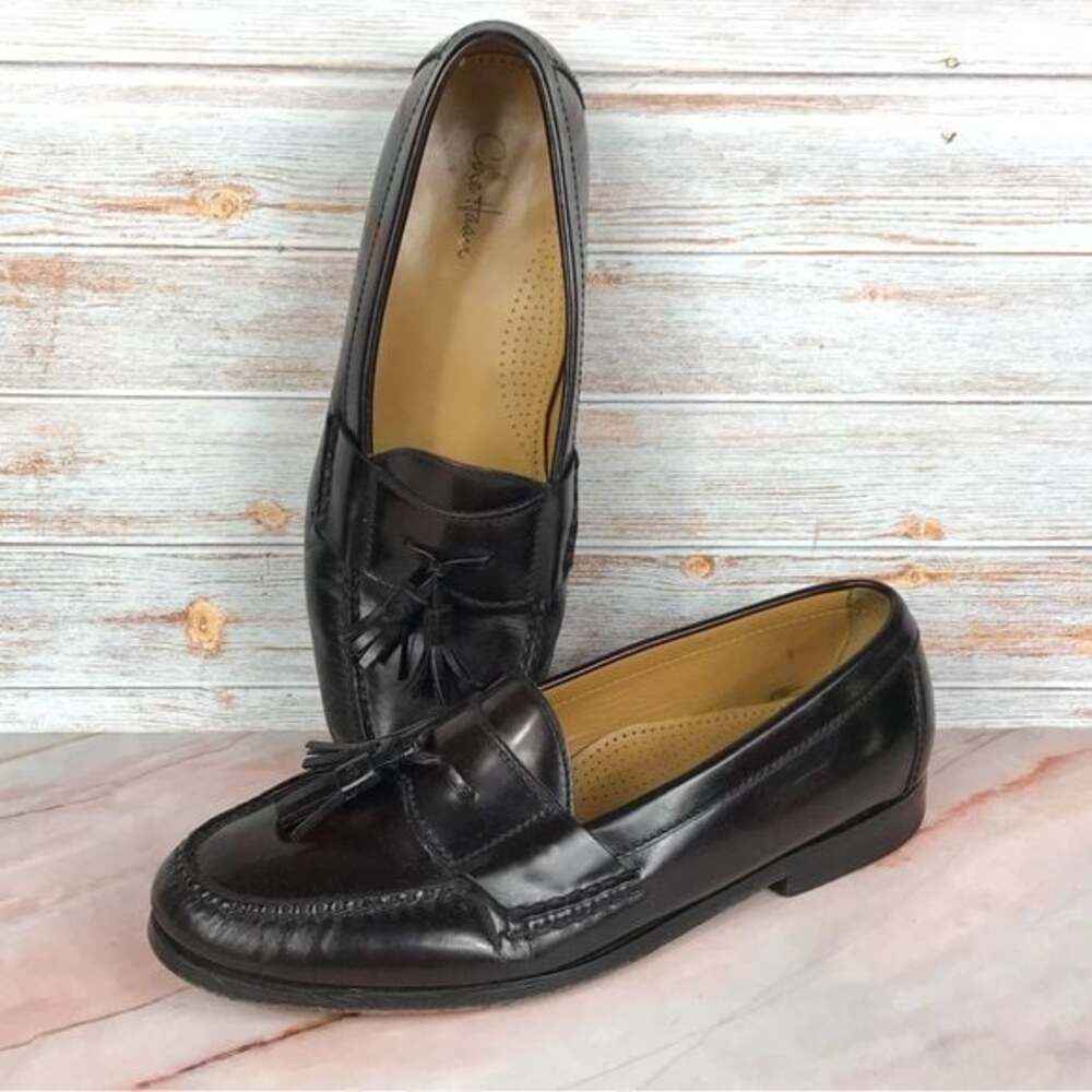 Cole Haan Pinch Tassel Loafers Mahogany Leather size 9